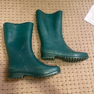 Great condition UGG blue green vintage rain boots